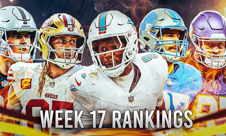 Week 17 Fantasy Football Rankings