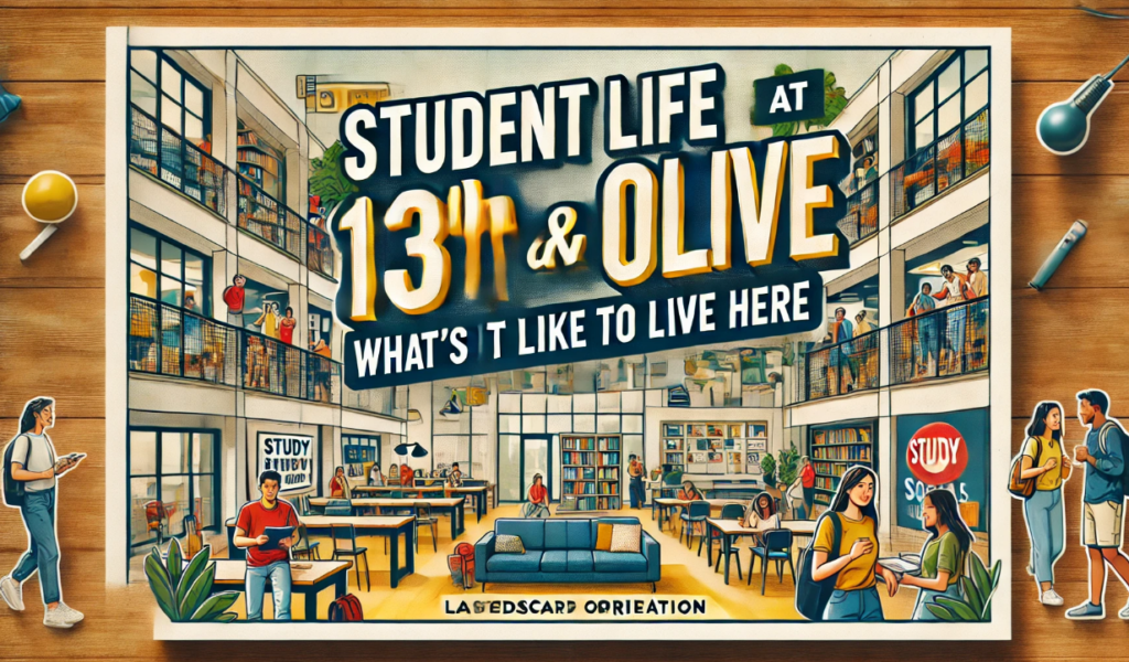 Student Life at 13th and Olive: What’s It Like to Live Here?